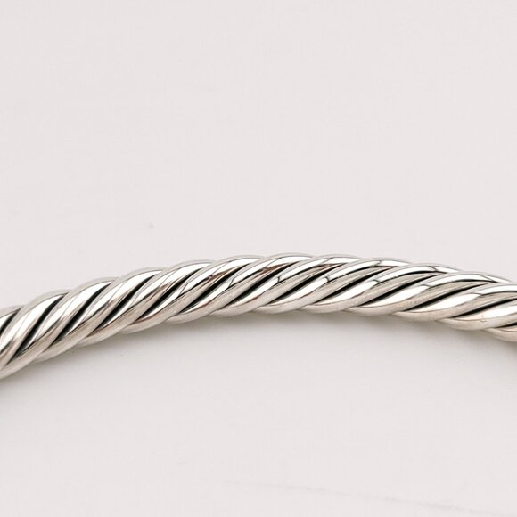 David Yurman Sterling Silver & 14k Gold FLEX 4mm Classic Cable Buckle Bracelet - Picture 11 of 11